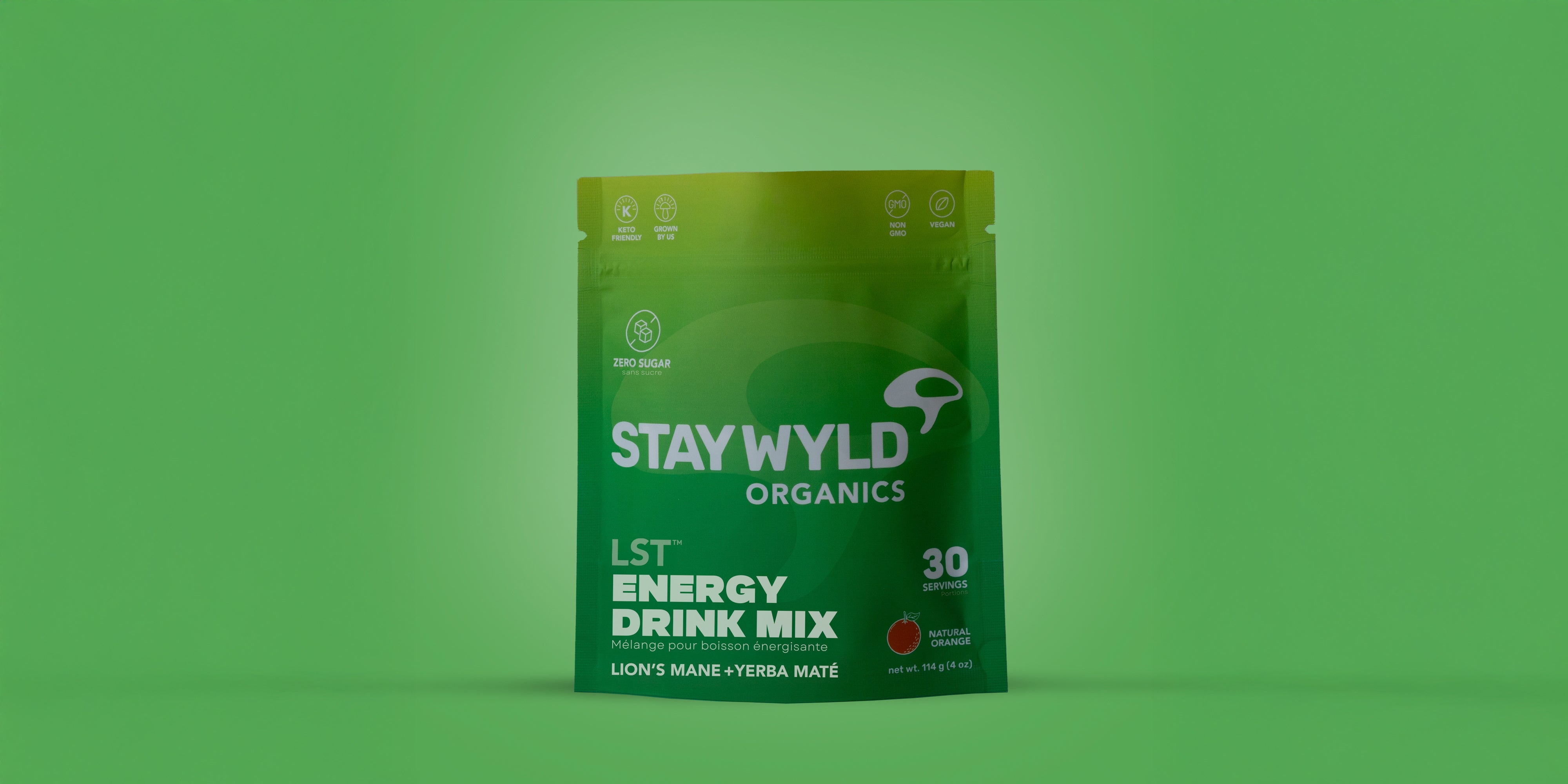 LST our Natural Energy Drink with Yerba Mate and Lion's Mane doesn't have the Spike and Jitters of Coffee and Traditional Energy Drinks
