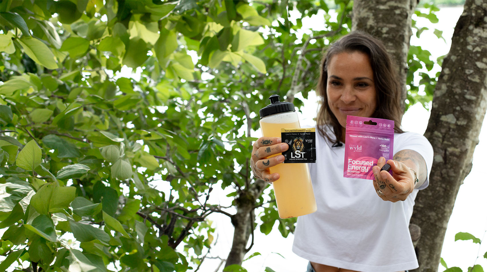 Yerba Mate and Lion's Mane for that Cognitive Kick in a Natural Energy Gummy and a Natural Energy Drink