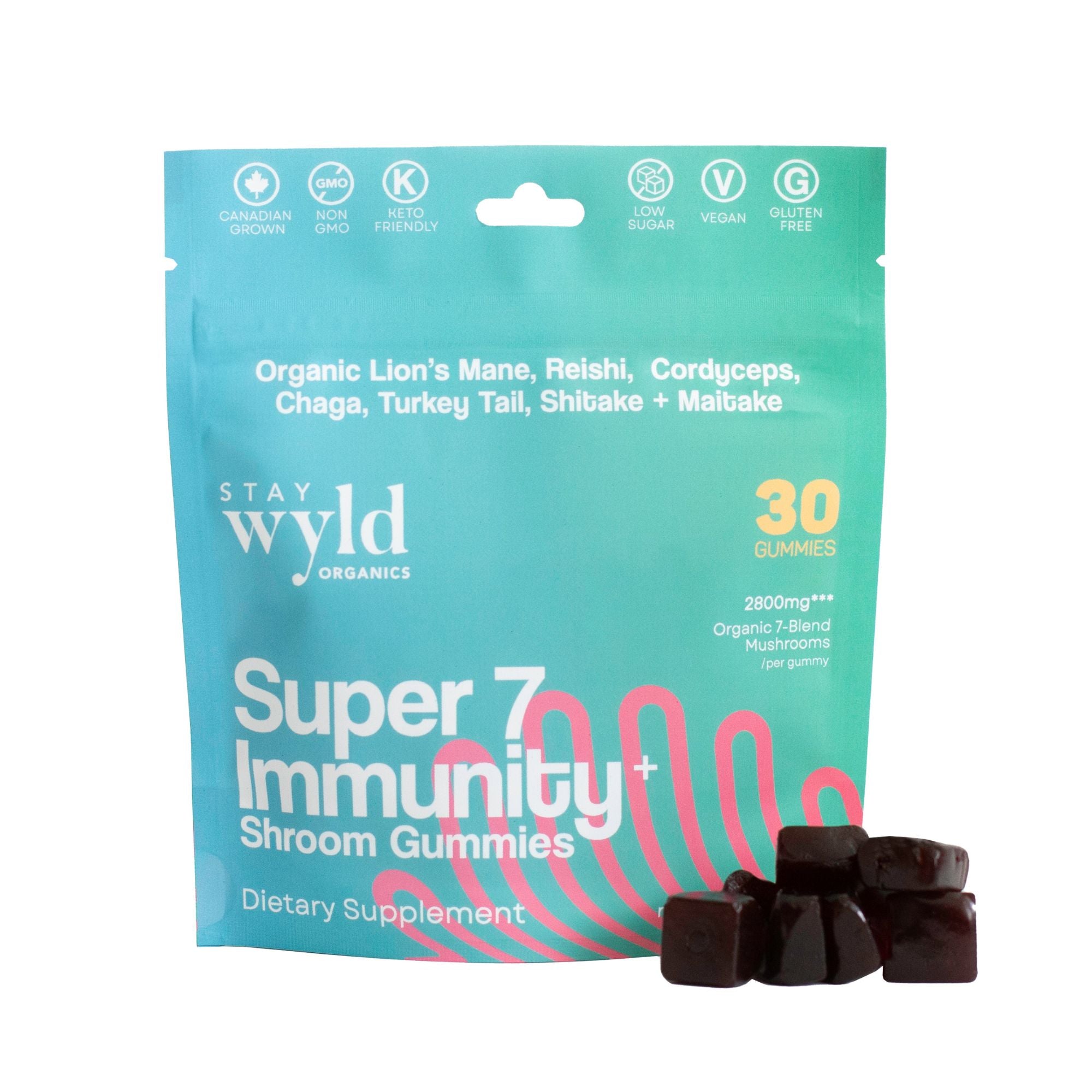 Super 7 Immunity Mushroom Gummies | 30 pack