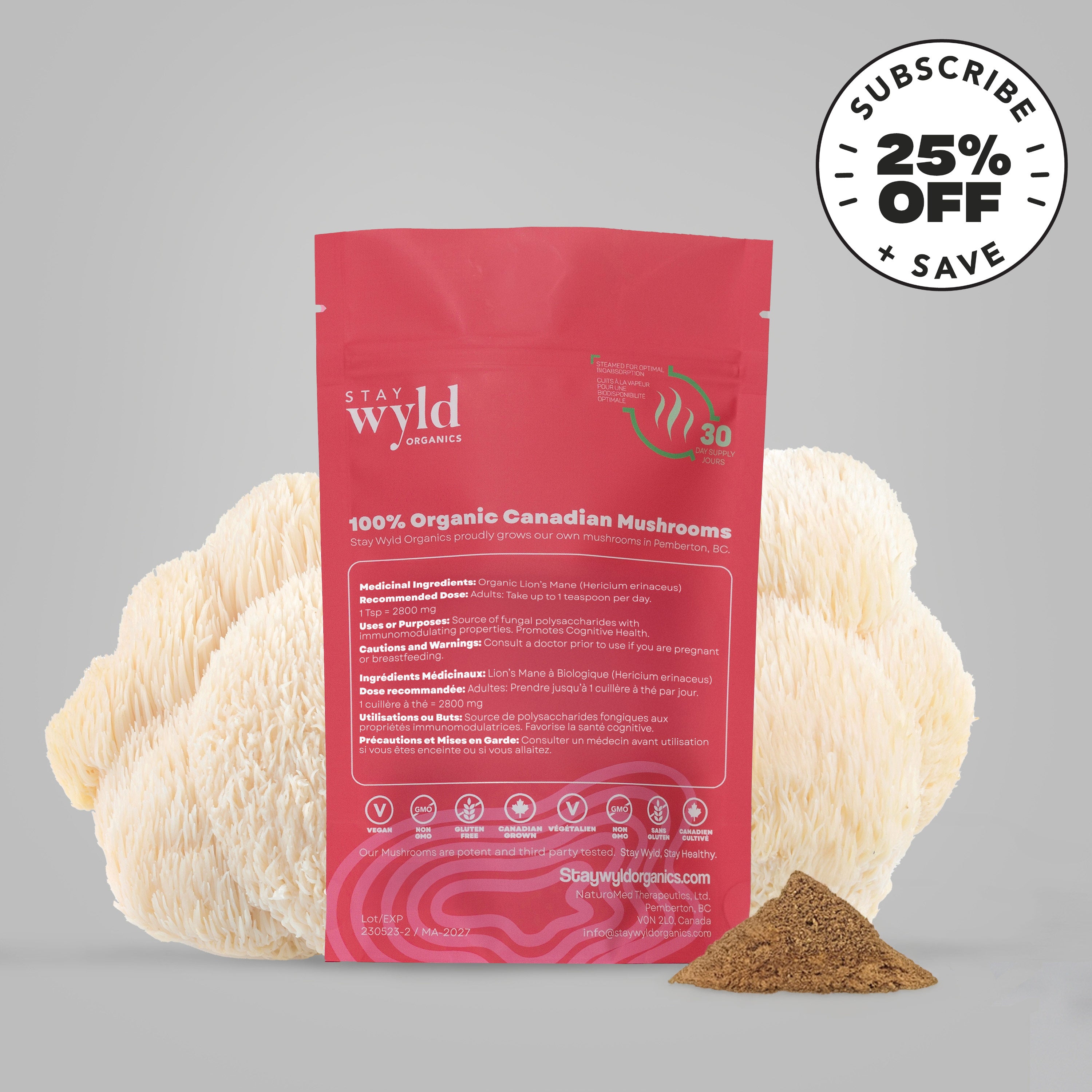 Lion's Mane Mushroom Powder