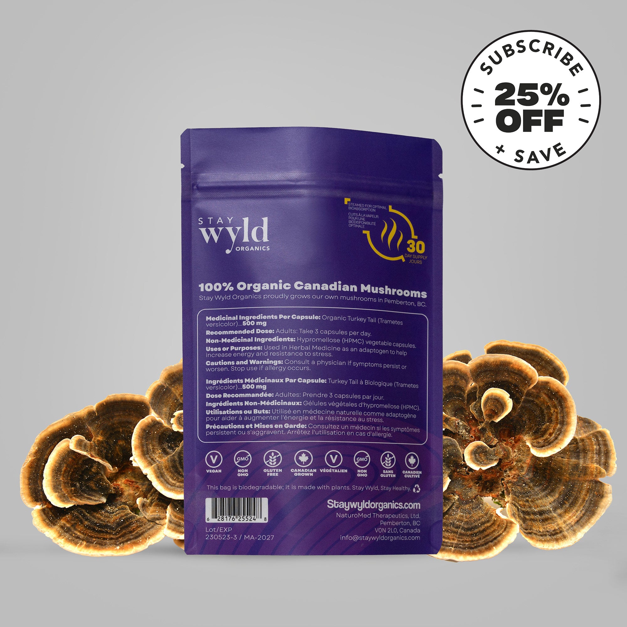 Turkey Tail Mushroom Capsules